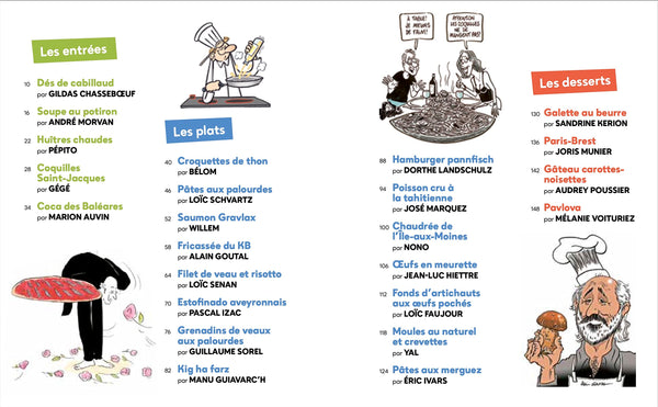 Le Grand Festin: 24 recettes illustrées par 24 dessinateurs bretons
