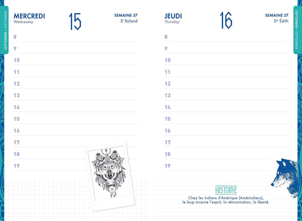 Agenda Scolaire Loups 2021 - 2022