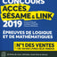 Le concours accès sésame et link 2019