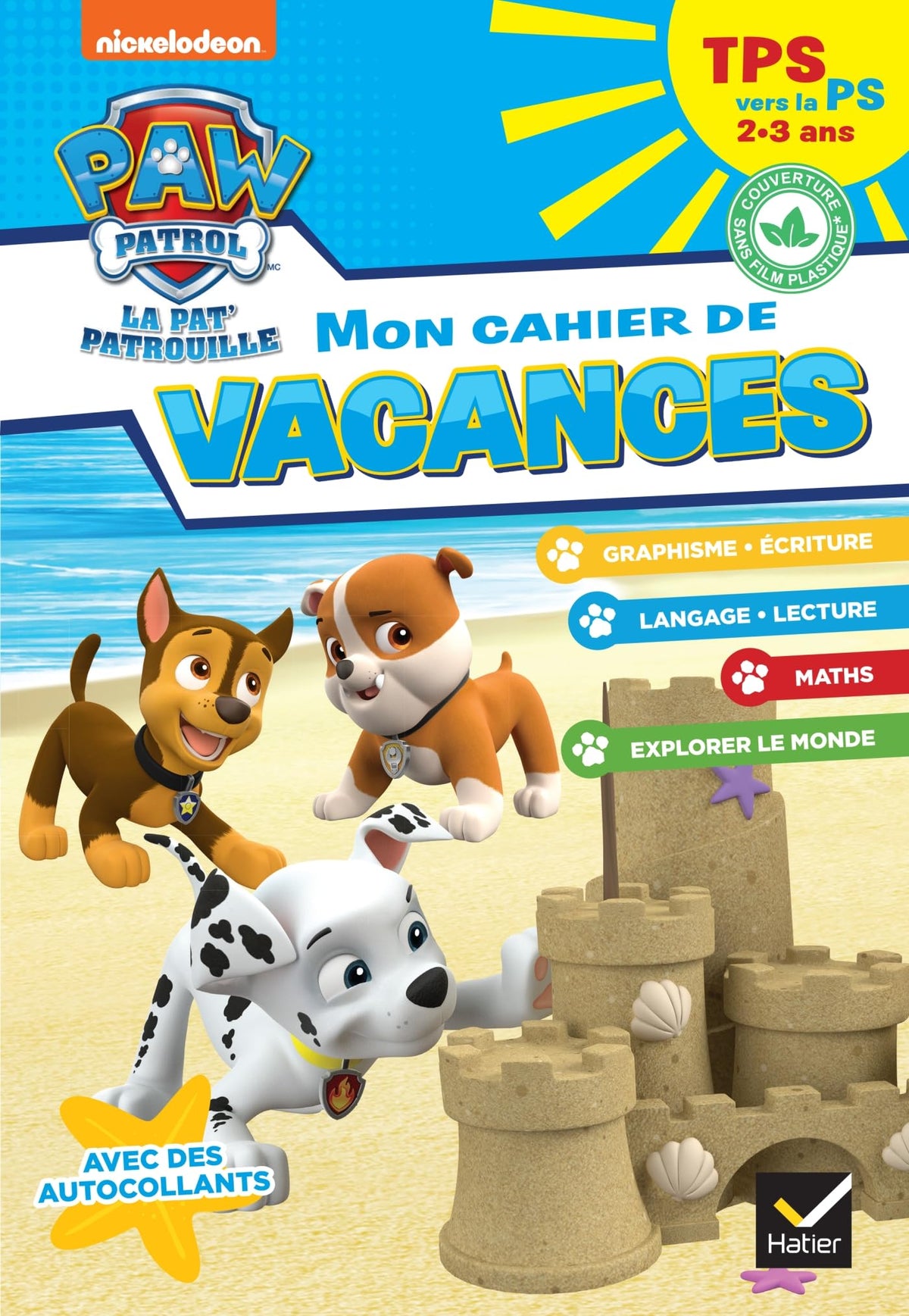 Cahier de vacances 2026 - Pat'Patrouille - TPS vers la PS 2/3 ans