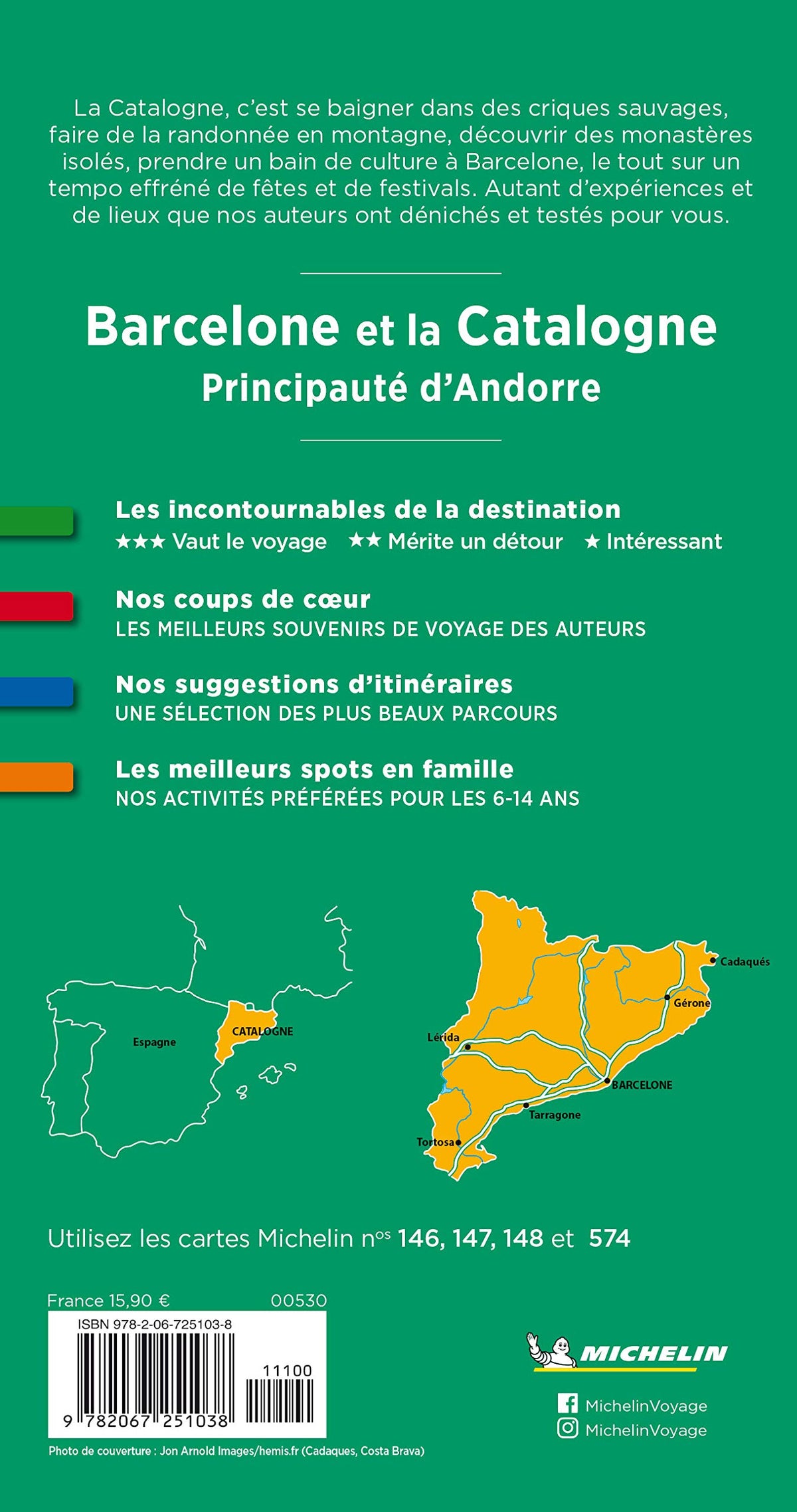 Guide Vert Barcelone et la Catalogne