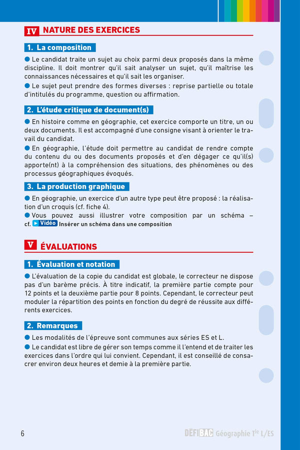 DéfiBac - Fiches de révision - Géographie Tles L-ES + OFFERT : vos fiches sur votre mobile
