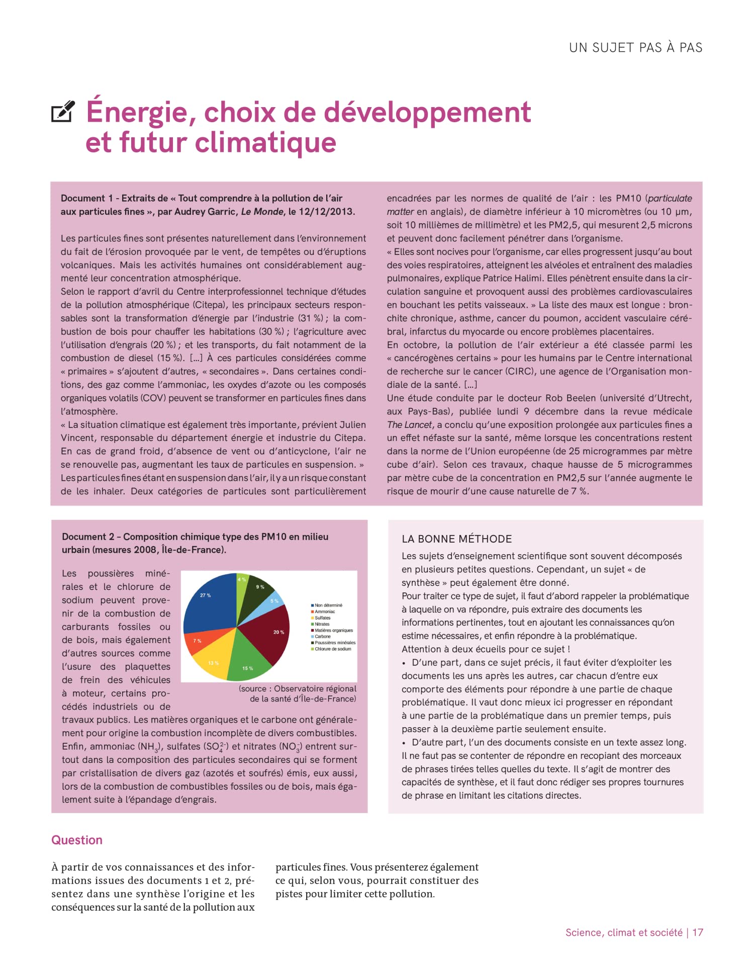 Réviser son bac avec le Monde 2022, Enseignement scientifique, Terminale