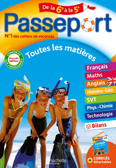 Passeport - Toutes les matières - De la 6e à la 5e - Cahier de vacances 2024