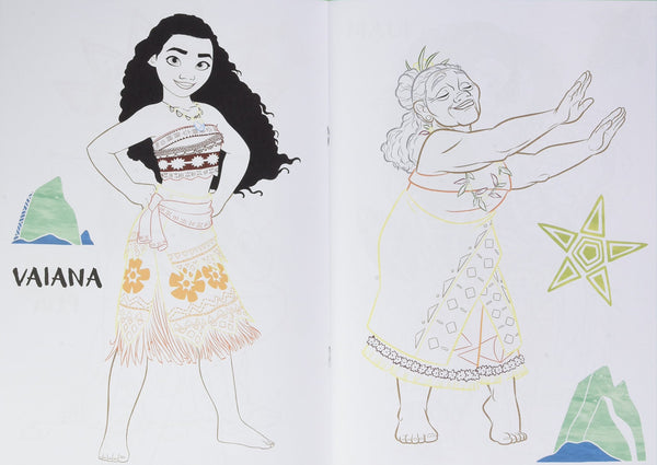 Disney Vaiana Mes coloriages colorés