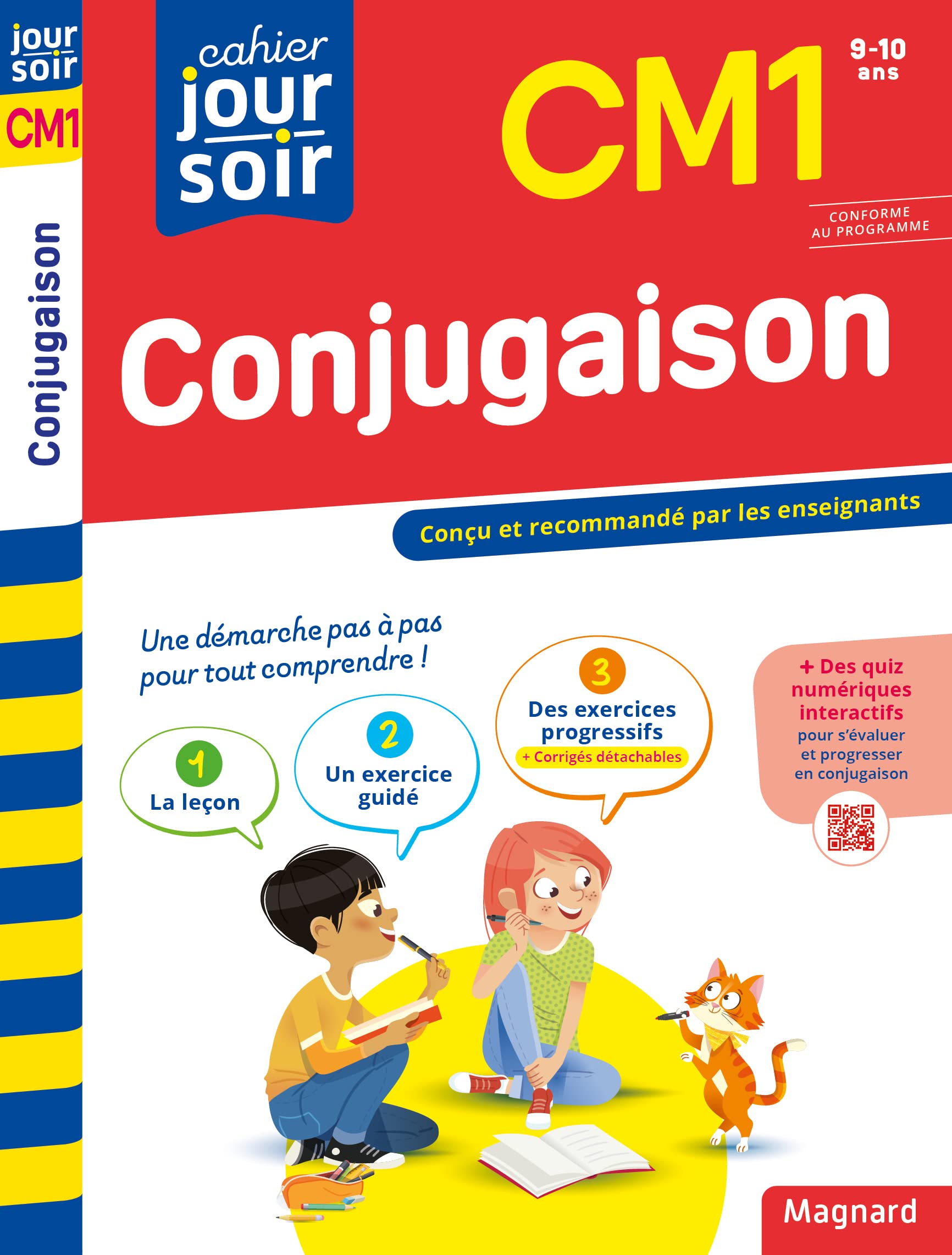 Conjugaison CM1 - Cahier Jour Soir: Conçu et recommandé par les enseignants