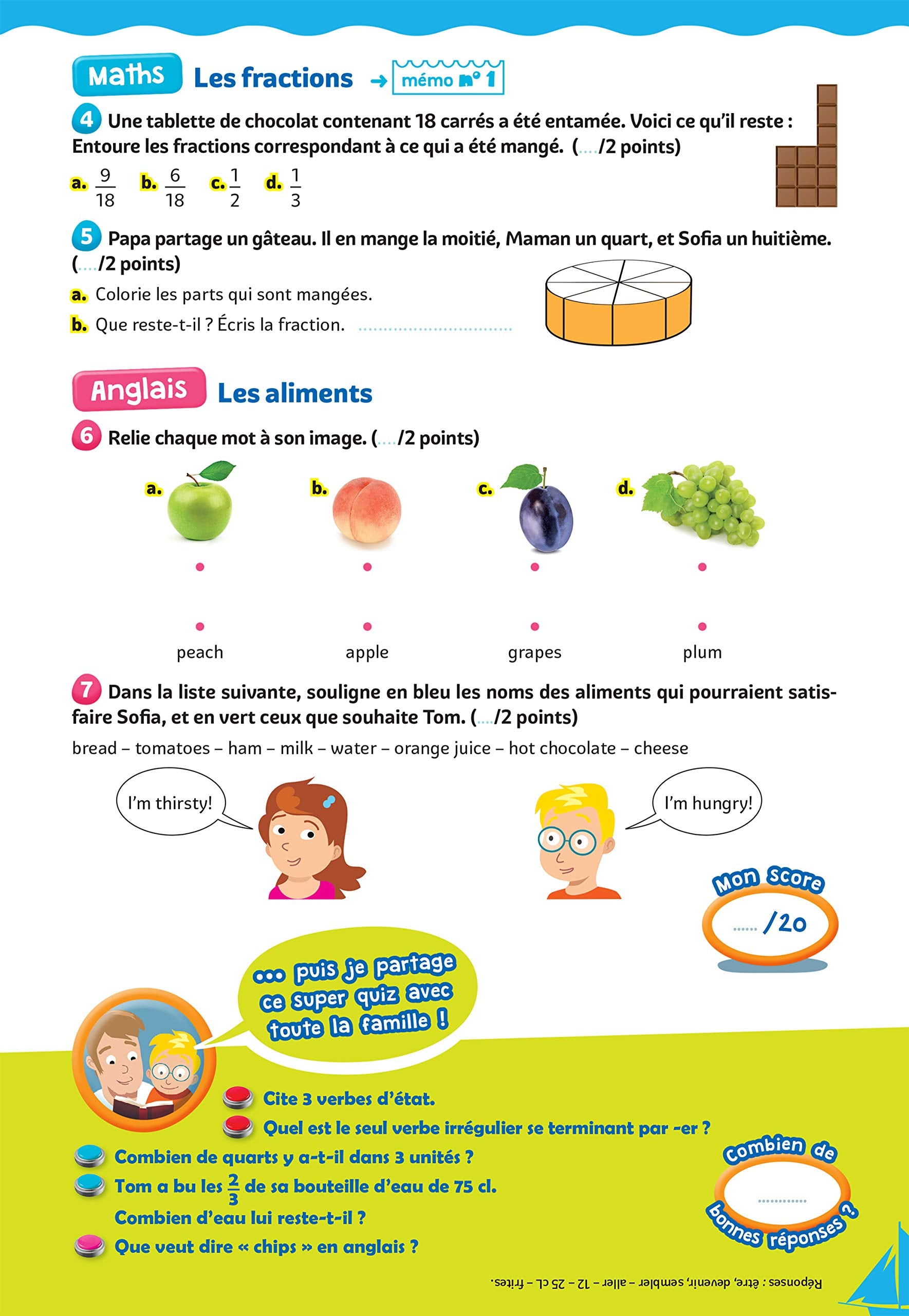 Tous en vacances ! Du CM1 au CM2