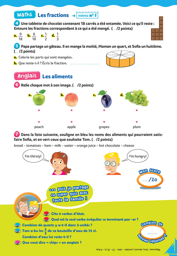 Tous en vacances ! Du CM1 au CM2
