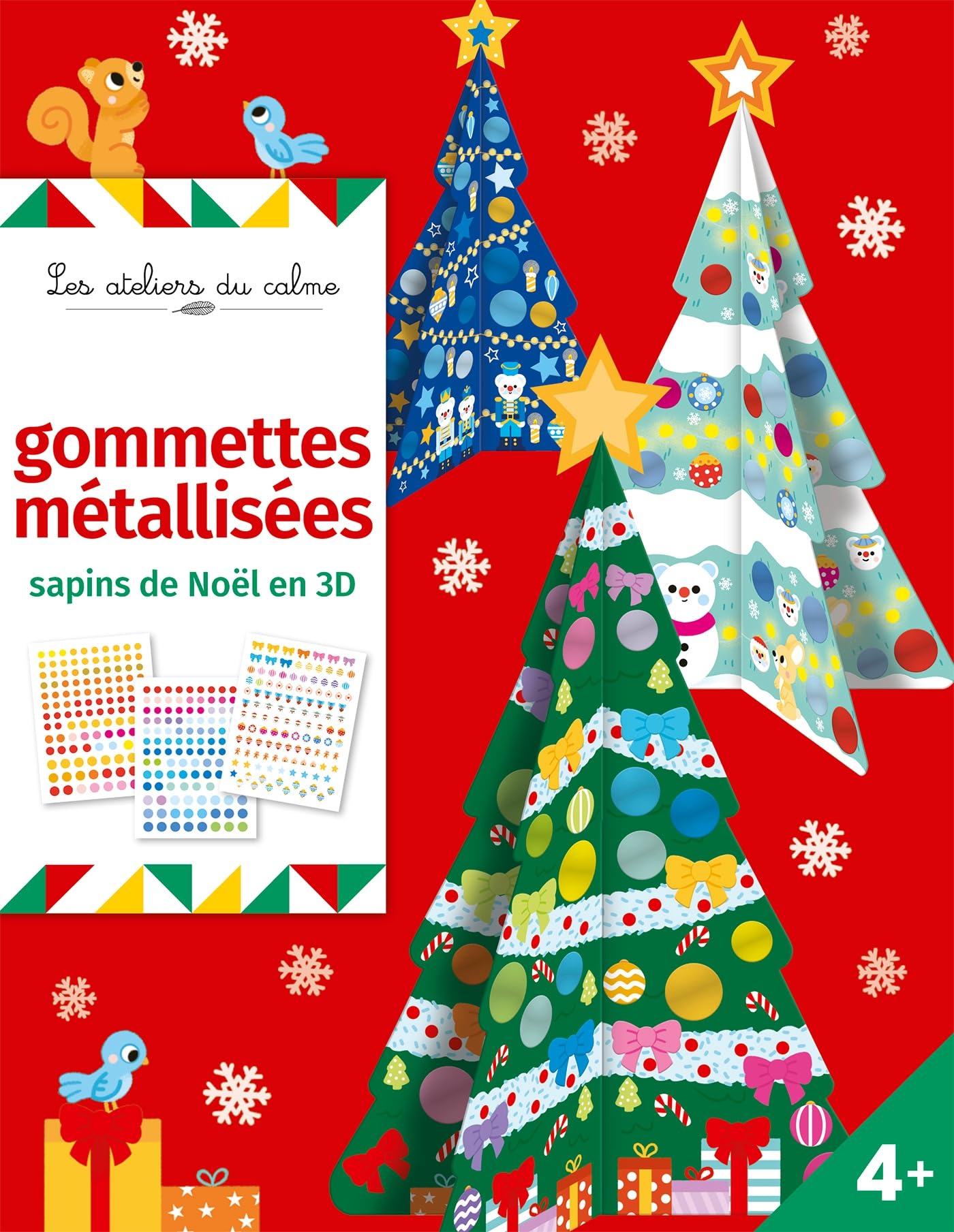 Sapins de Noël 3D à décorer - pochette avec accessoires