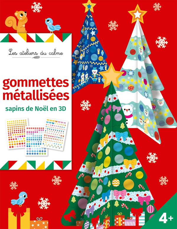 Sapins de Noël 3D à décorer - pochette avec accessoires