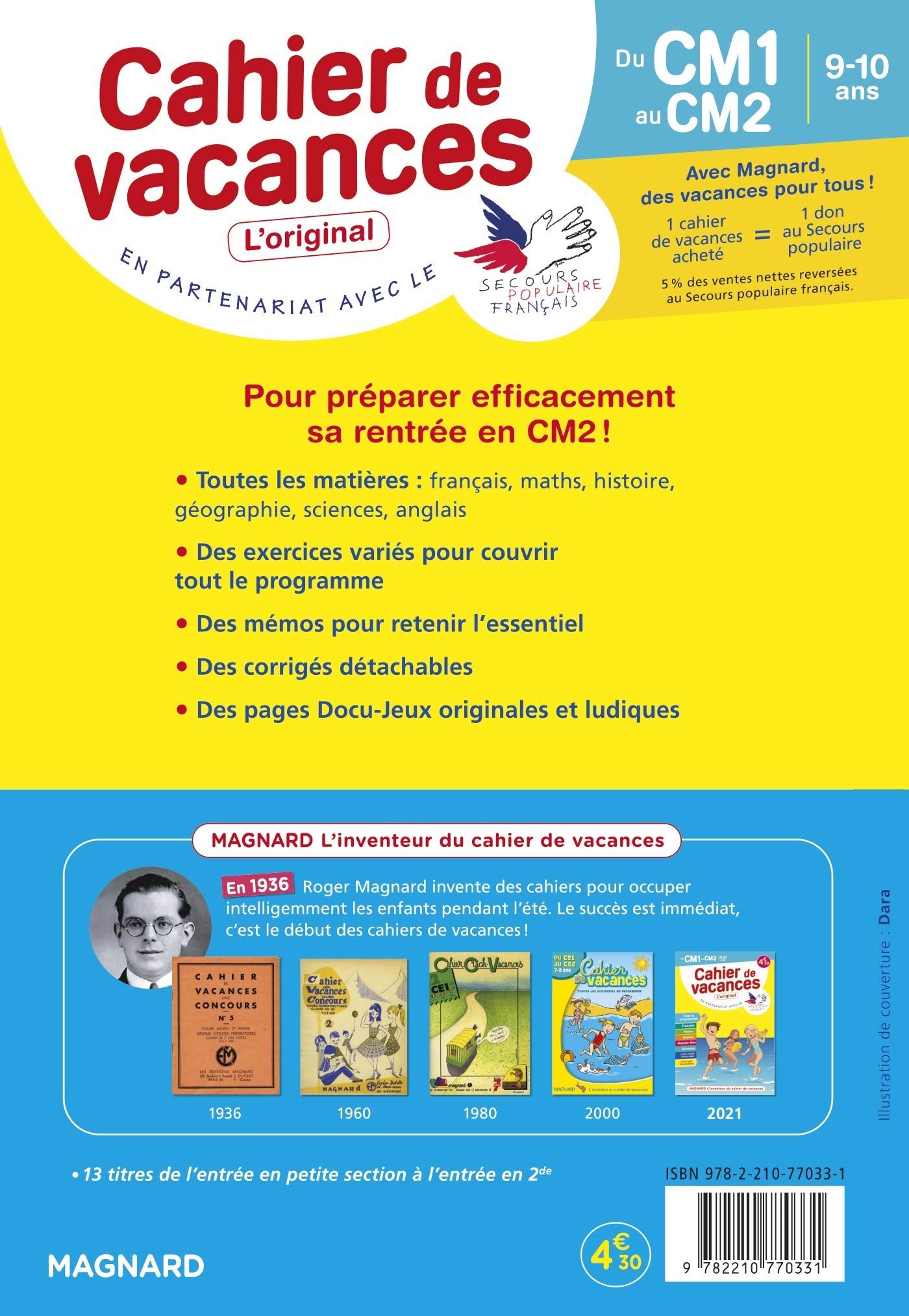 Cahier de vacances 2022, du CM1 vers le CM2 9-10 ans: Magnard, l’inventeur du cahier de vacances