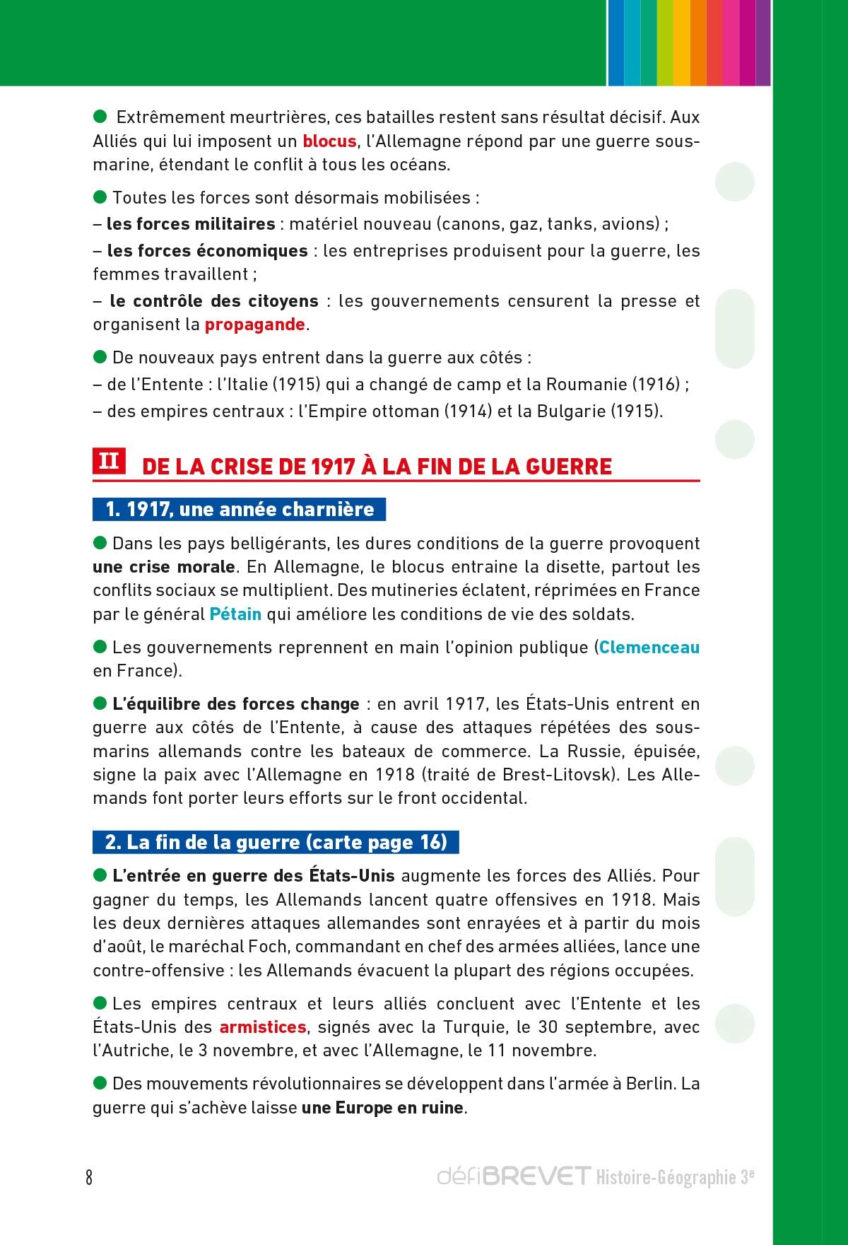 Defibrevet - fiches de révision - histoire géo emc 3e