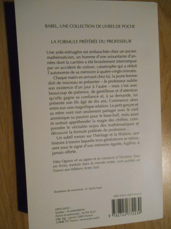La Formule préférée du professeur