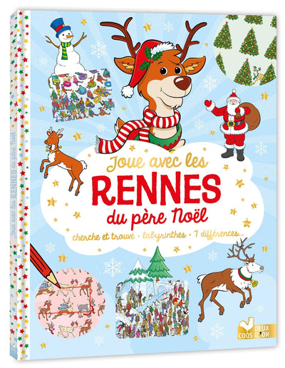Joue avec les rennes du père Noël