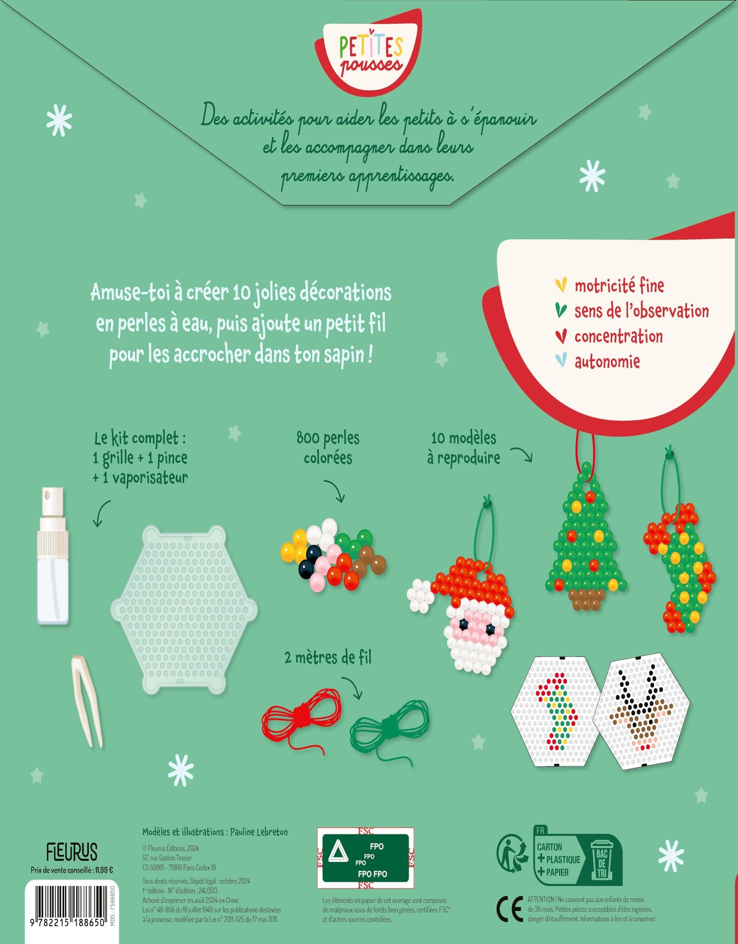 Mes décos de Noël en perles à eau