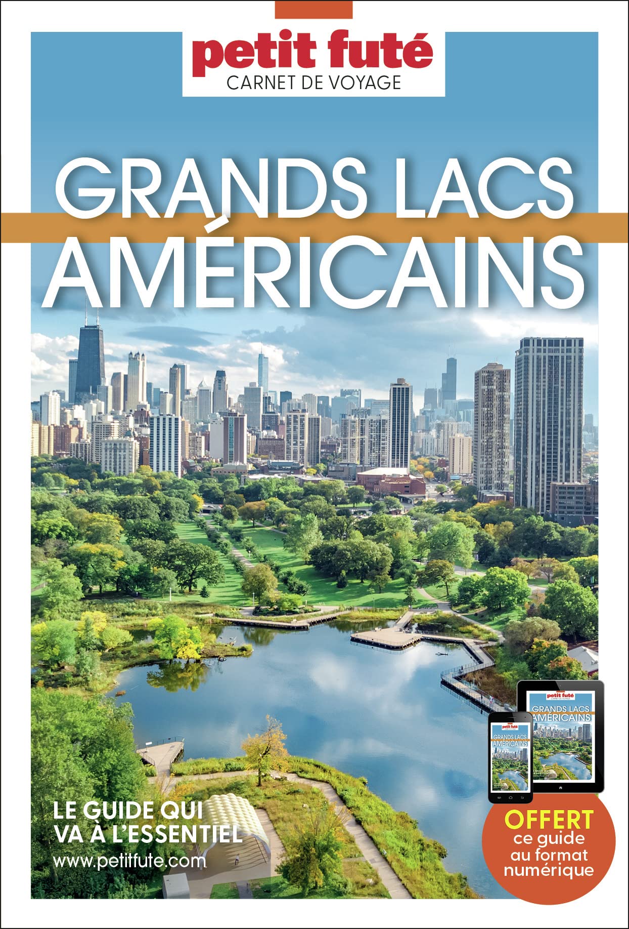 Guide Grands Lacs américains 2024 Carnet Petit Futé