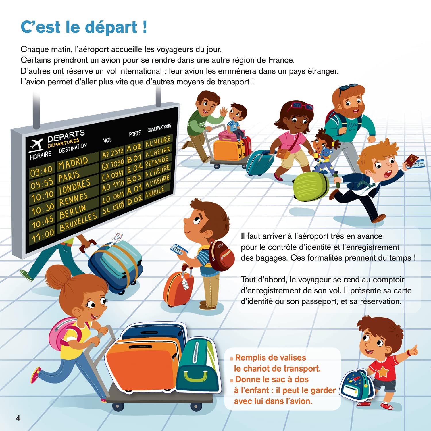 Zoom sur l'aéroport: Des gommettes à l'intérieur !