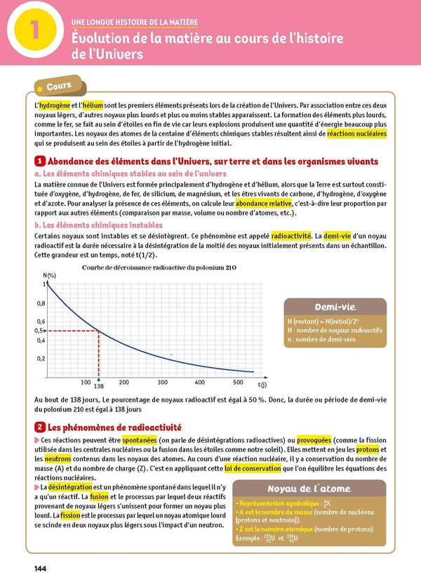 L'année de 1re - Enseignements communs