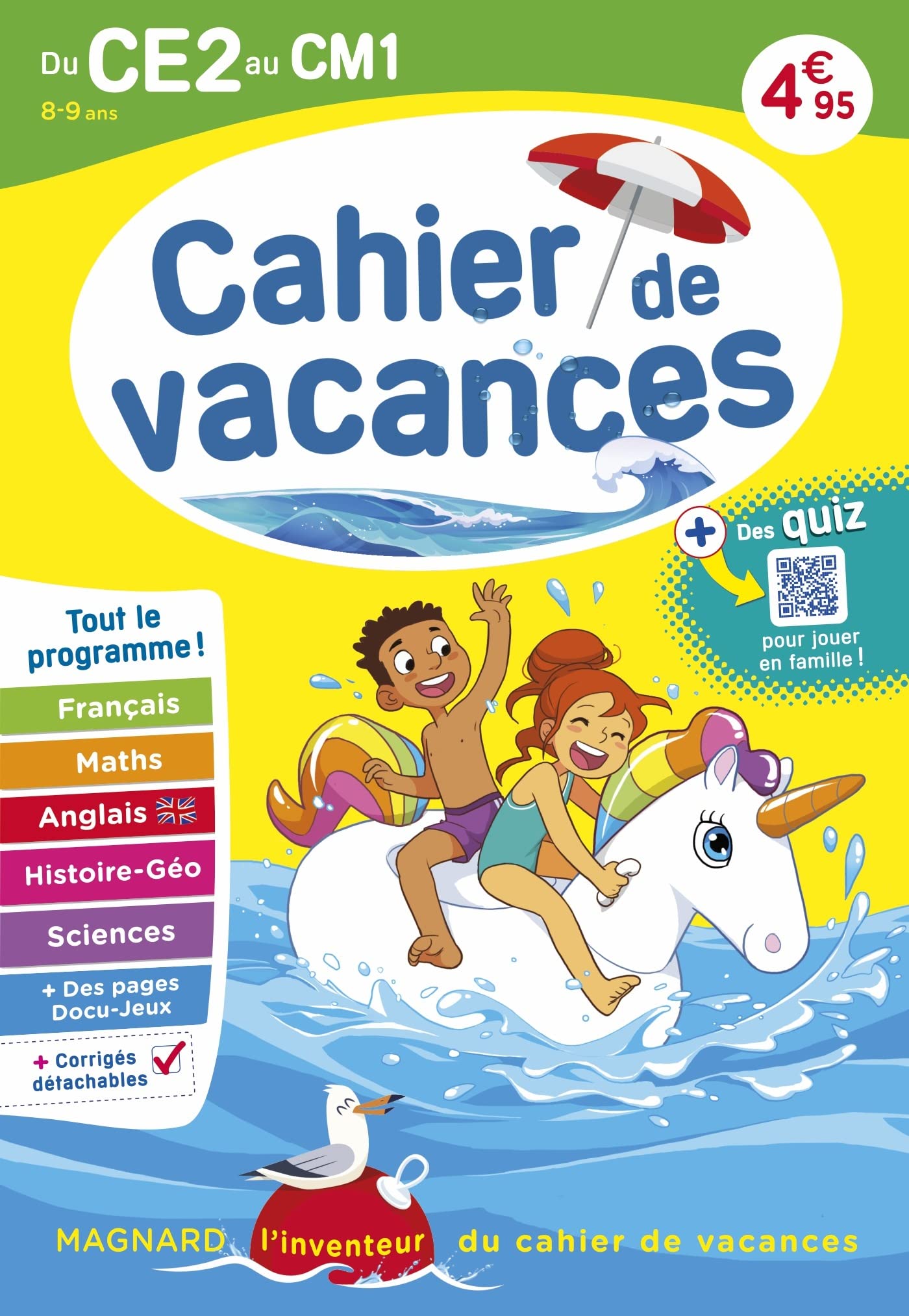 Cahier de vacances 2024, du CE2 vers le CM1 8-9 ans: Magnard, l’inventeur du cahier de vacances