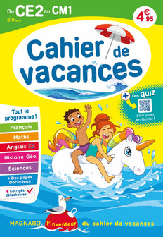 Cahier de vacances 2024, du CE2 vers le CM1 8-9 ans: Magnard, l’inventeur du cahier de vacances