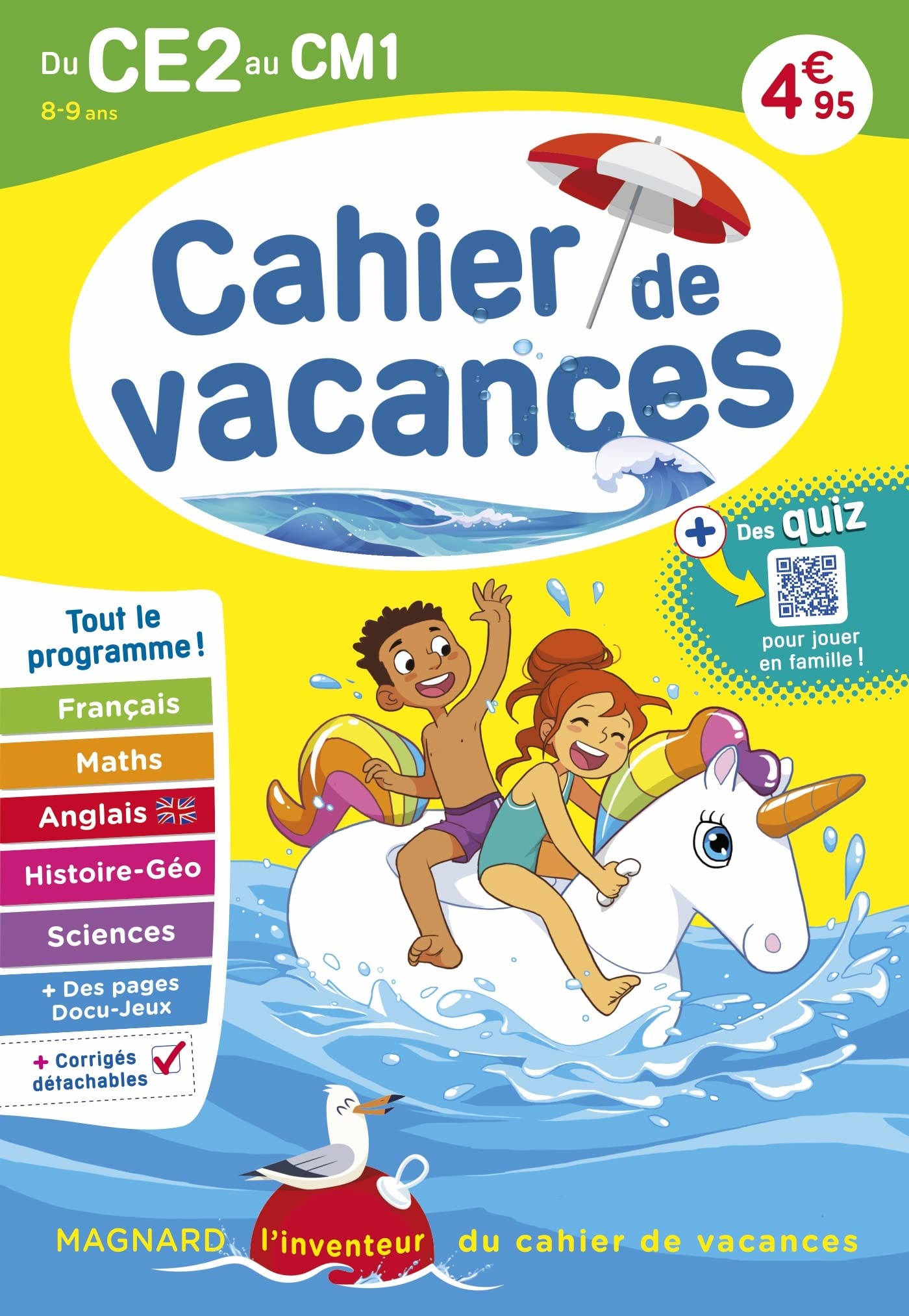 Cahier de vacances 2025, du CE2 vers le CM1 8-9 ans: Magnard, l’inventeur du cahier de vacances