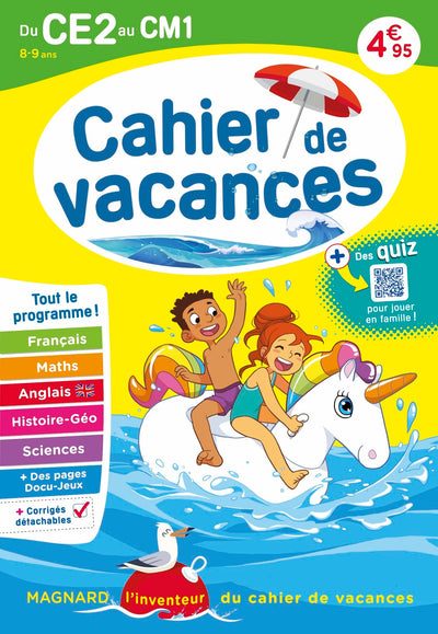 Cahier de vacances 2025, du CE2 vers le CM1 8-9 ans: Magnard, l’inventeur du cahier de vacances