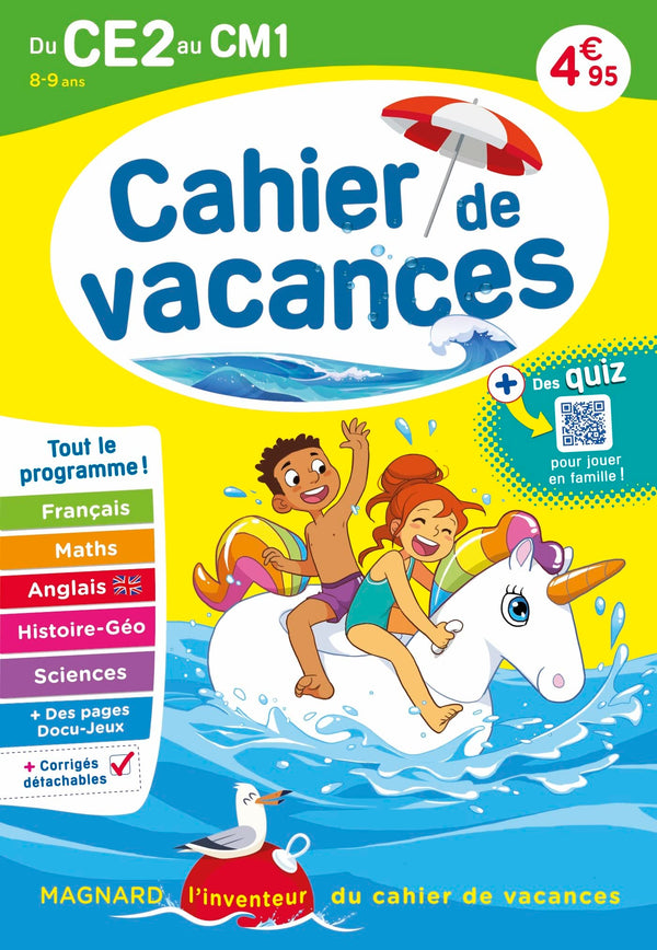 Cahier de vacances 2025, du CE2 vers le CM1 8-9 ans: Magnard, l’inventeur du cahier de vacances