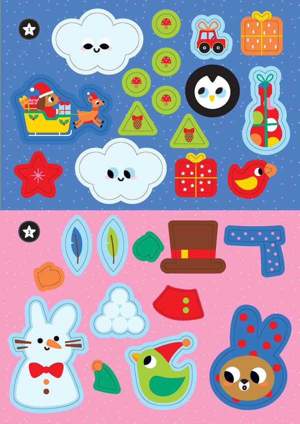 Colle et Colorie - Noël