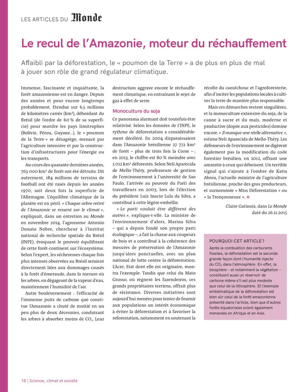 Réviser son bac avec le Monde 2022, Enseignement scientifique, Terminale
