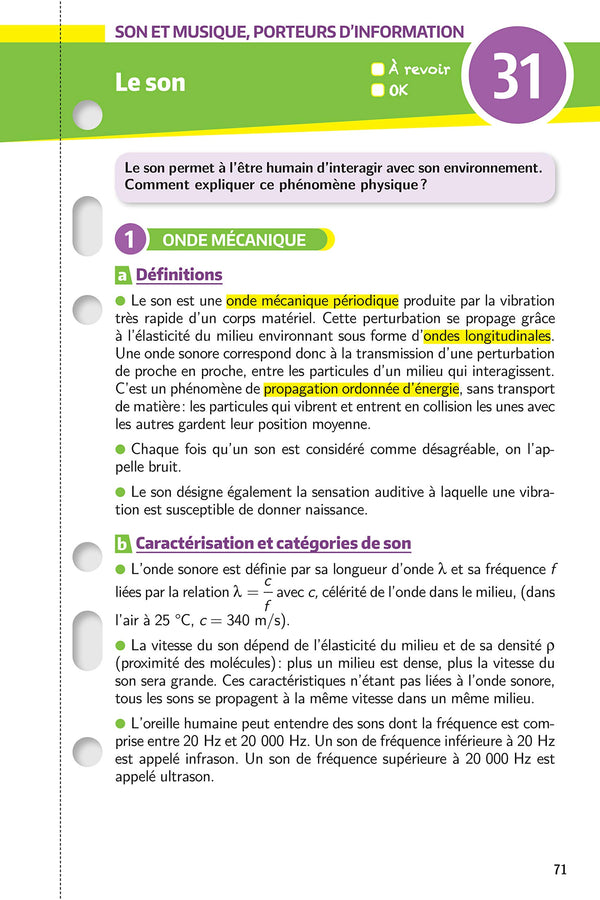 Mes années Bac - Fiches Enseignement scientifique 1re