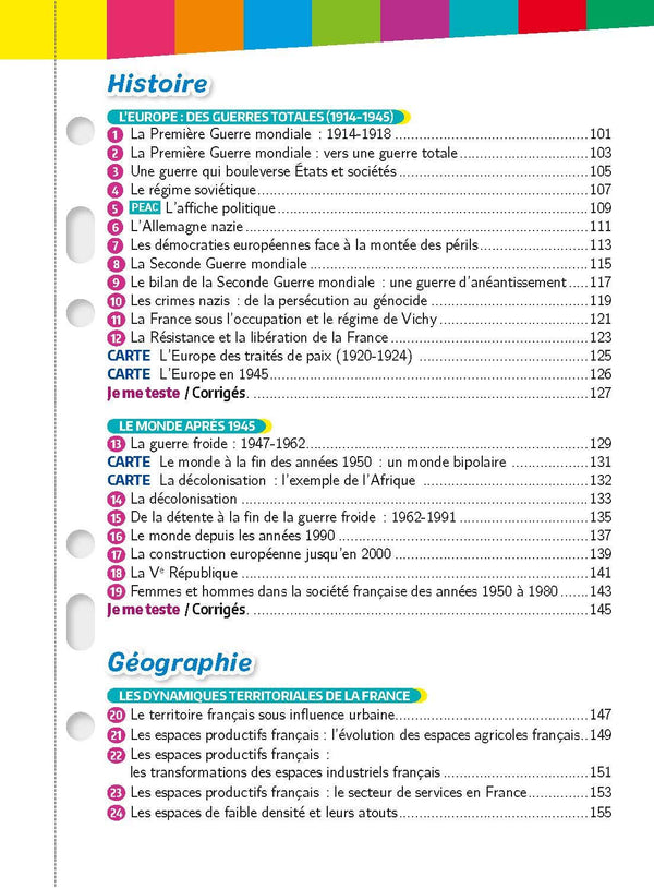 Mon Année Brevet Les 200 fiches Brevet 3e