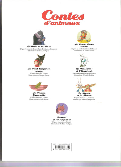 Contes d'animaux [Belle reliure] [Sep 01, 2008] Collectif; Jeanne-Marie Leprince de Beaumont; Hans Christian Andersen et Jean de La Fontaine …