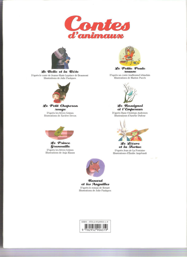 Contes d'animaux [Belle reliure] [Sep 01, 2008] Collectif; Jeanne-Marie Leprince de Beaumont; Hans Christian Andersen et Jean de La Fontaine …
