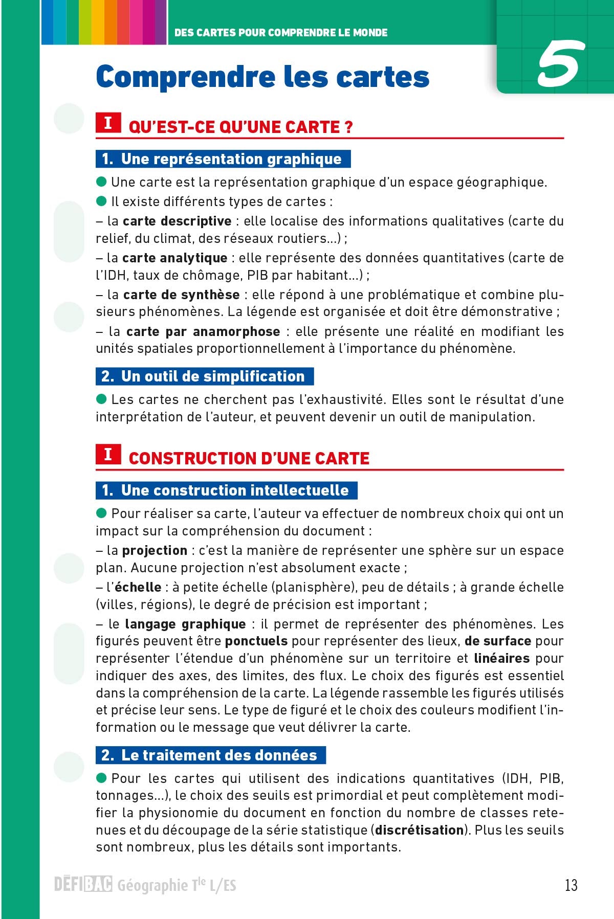 DéfiBac - Fiches de révision - Géographie Tles L-ES + OFFERT : vos fiches sur votre mobile