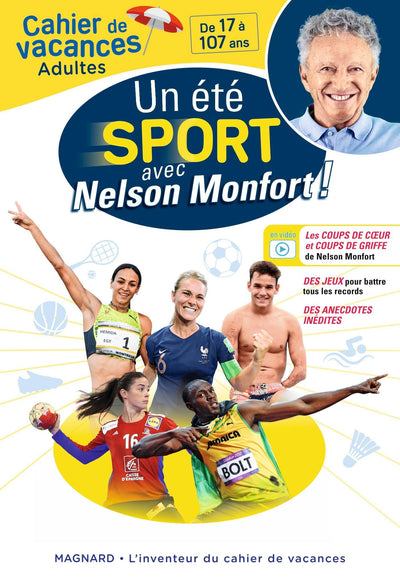 Cahier de vacances adultes - Un été sport avec Nelson Monfort !: Pour entrer dans les coulisses du sport