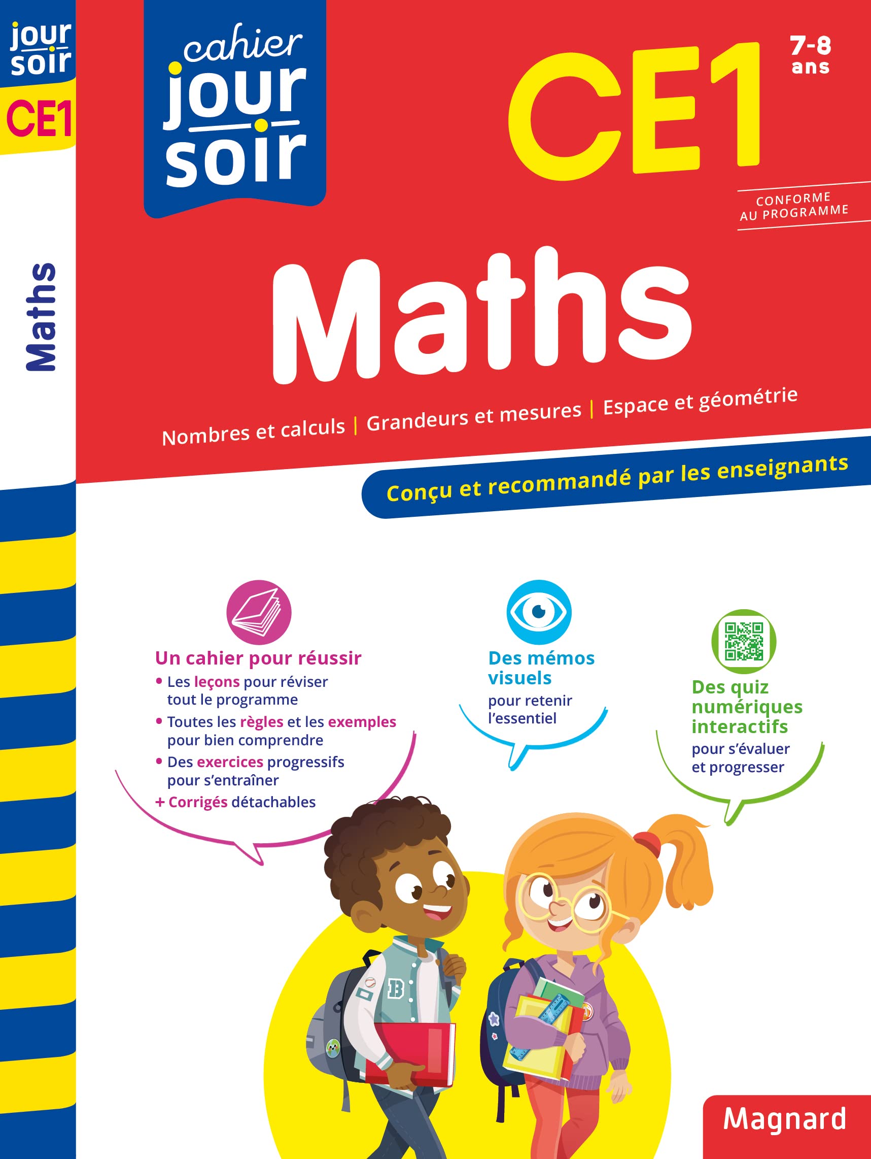 Maths CE1 - Cahier Jour Soir: Conçu et recommandé par les enseignants