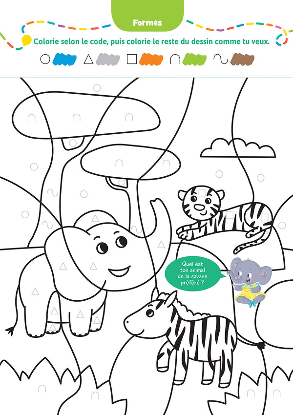 Bravo les maternelles - Mes coloriages, animaux mignons - Toute Petite section et Petite section