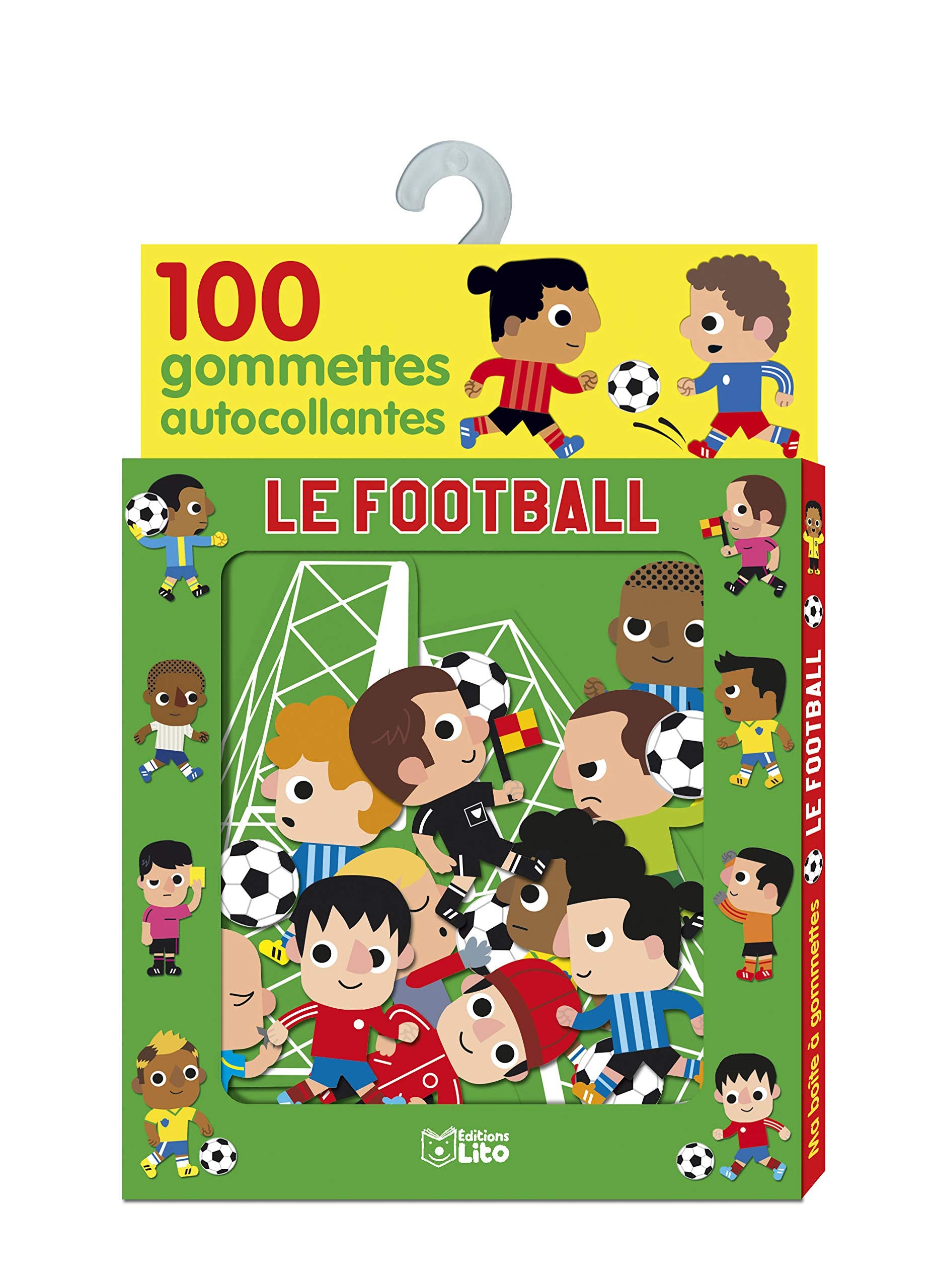 Le football: 100 gommettes autocollantes