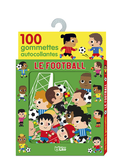 Le football: 100 gommettes autocollantes
