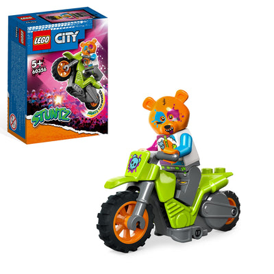 LEGO City Stuntz 60356 La Moto de Cascade de l’Ours, Jouet pour Effectuer des Sauts et des Figures, Jeu pour Garçons et Filles 5 Ans, Idée Cadeau