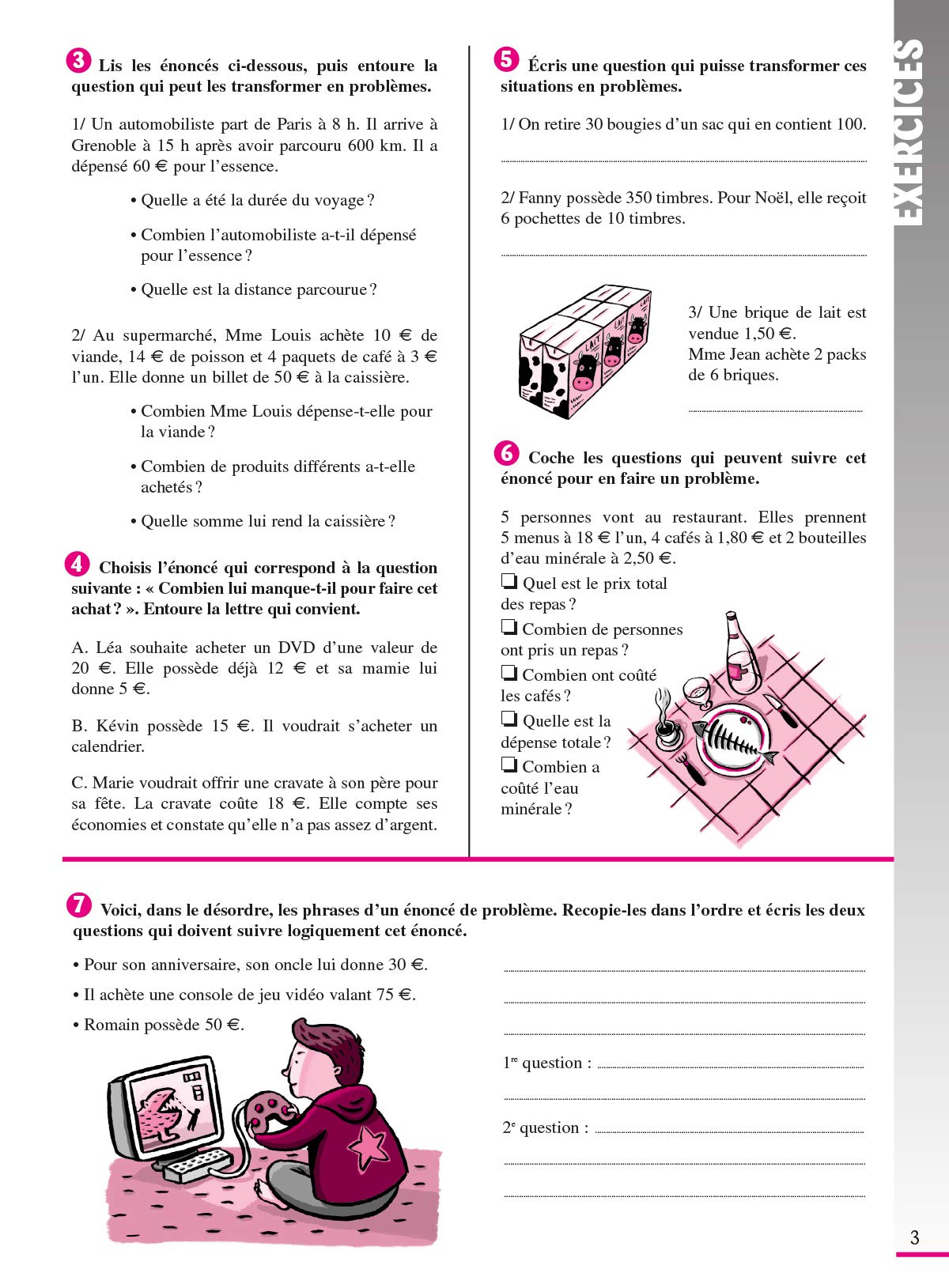 Cahier de problèmes de maths CM2 (ancienne édition)
