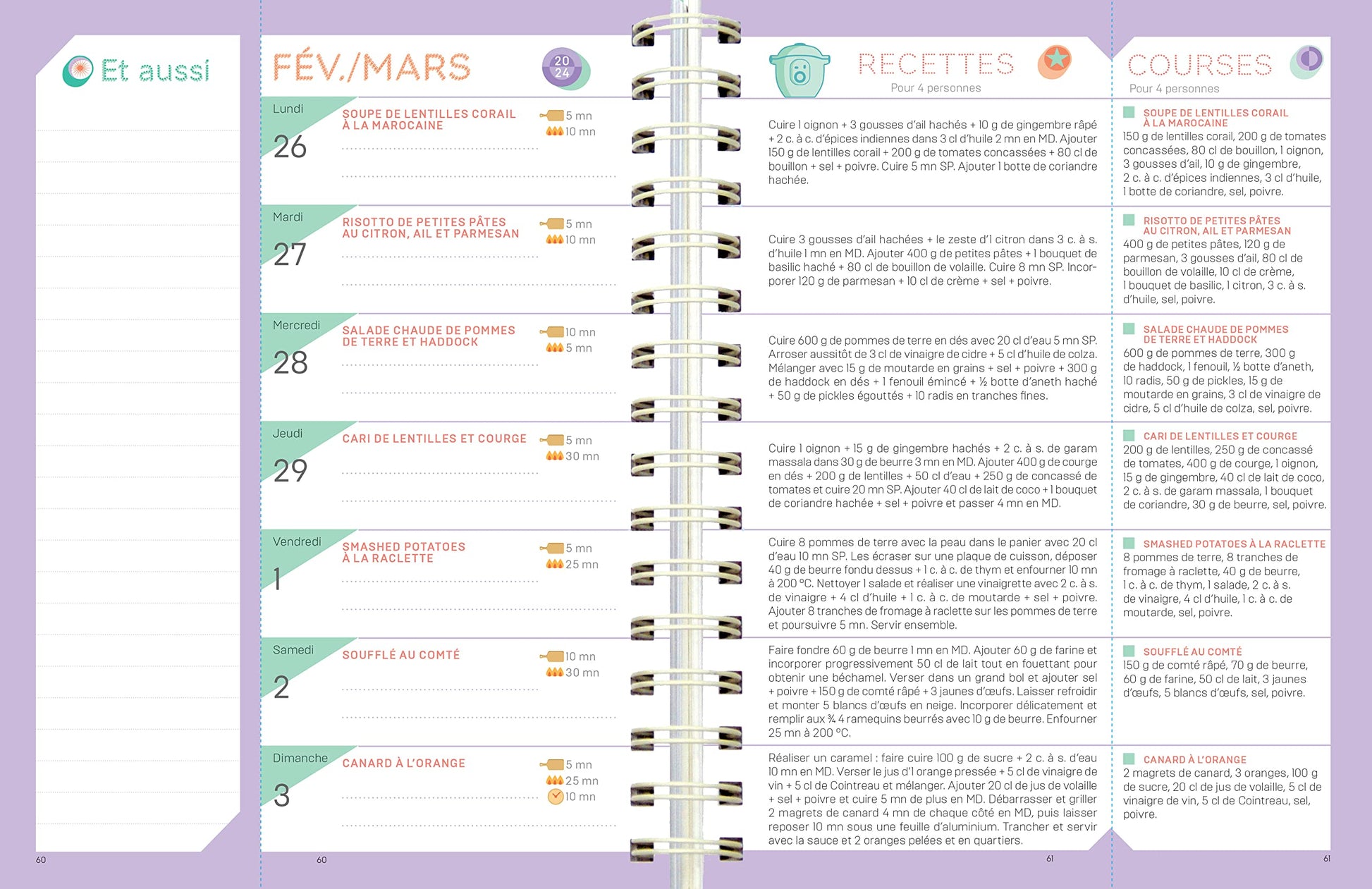 On fait quoi pour le dîner ? Au robot-cuiseur avec Kelly Helard 2024 - 12 mois de recettes