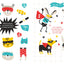 MON CAHIER DE STICKERS - SUPER-HÉROS
