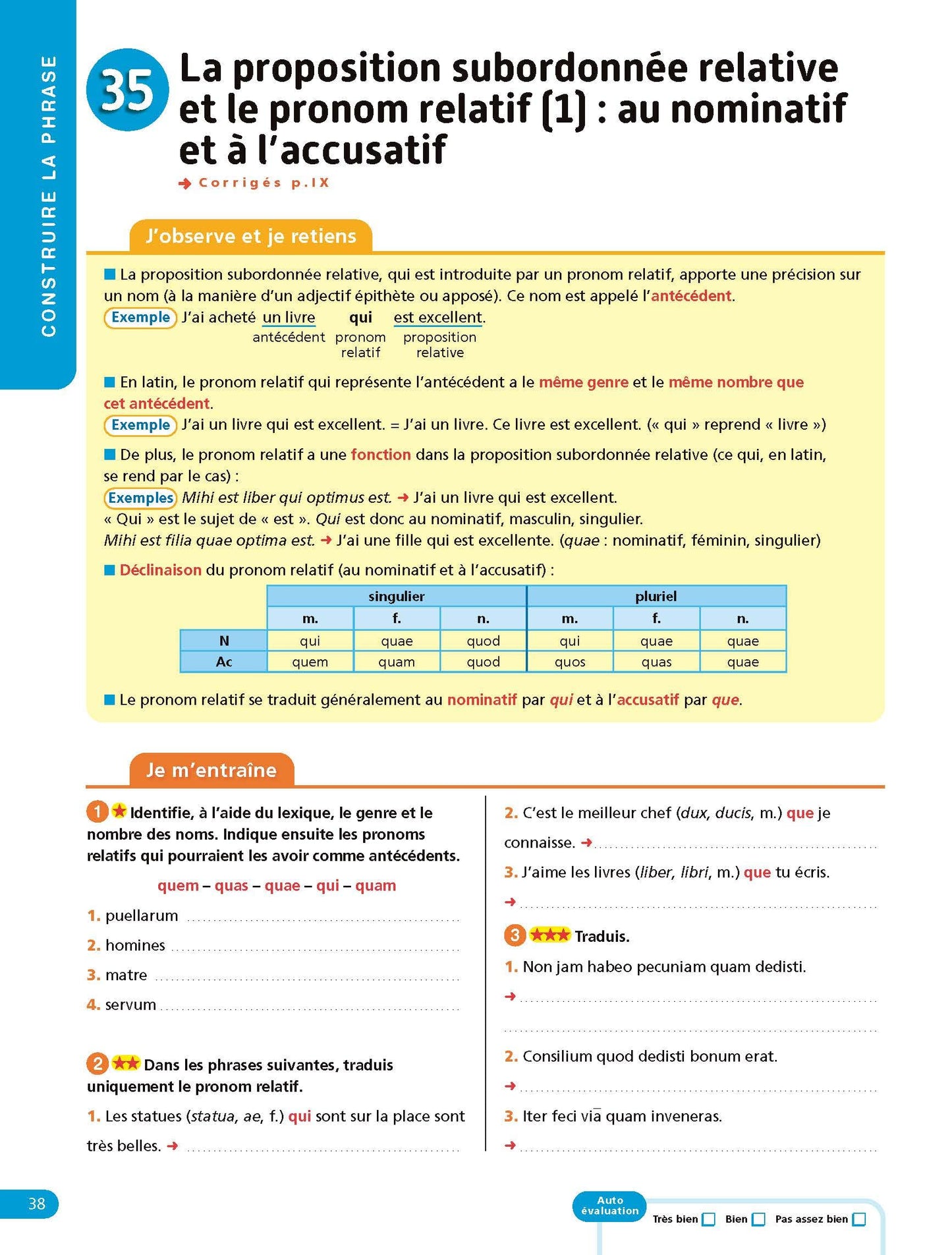 Latin 5e - Cahier Jour Soir: Conçu et recommandé par les enseignants