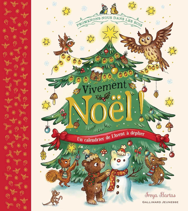 Promenons-nous dans les bois - Vivement Noël !: Un calendrier de l'Avent à déplier