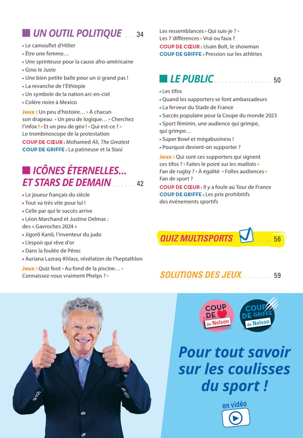 Cahier de vacances adultes - Un été sport avec Nelson Monfort !: Pour entrer dans les coulisses du sport