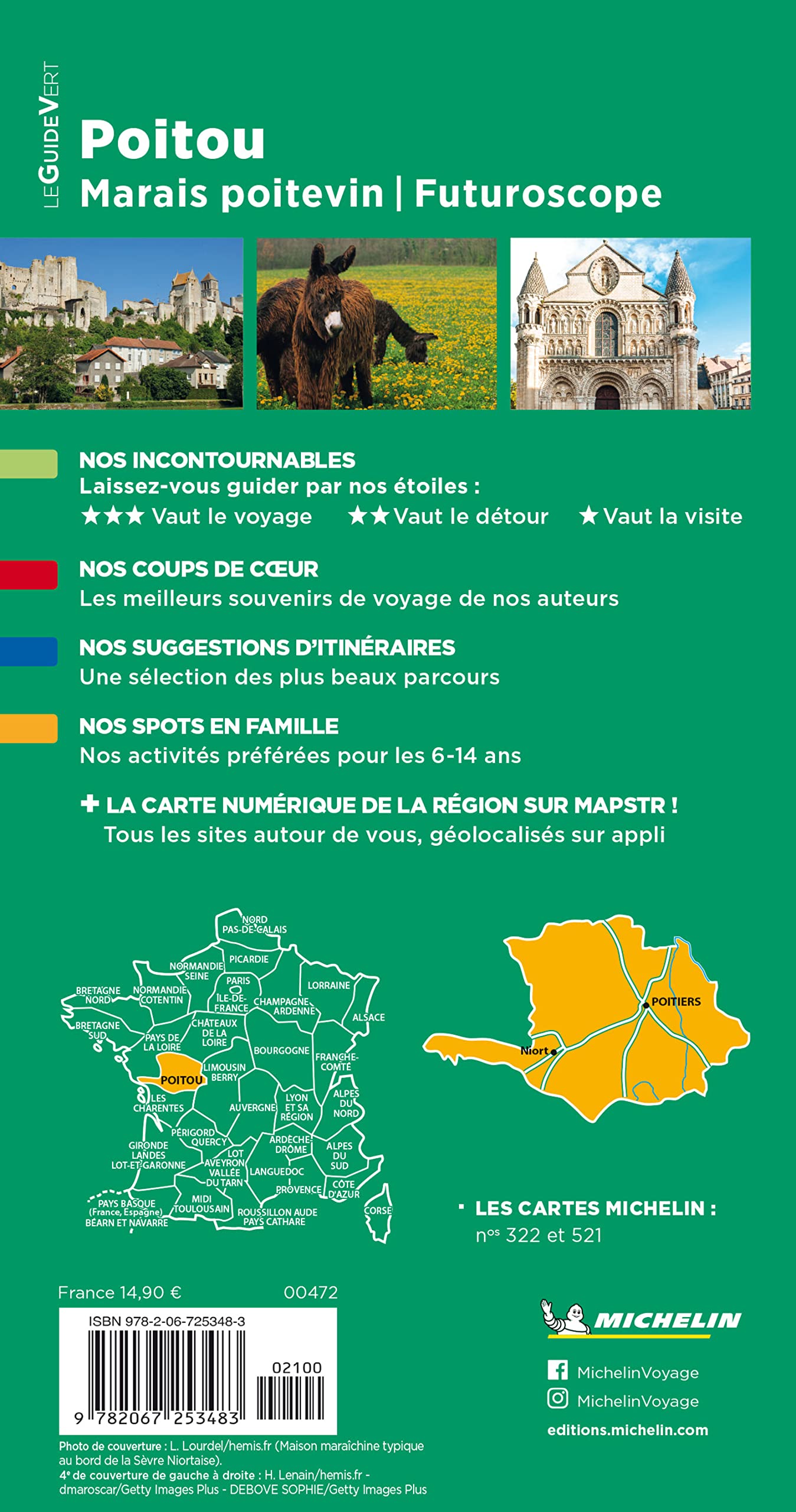 Guide Vert Poitou, Marais poitevin, Futuroscope