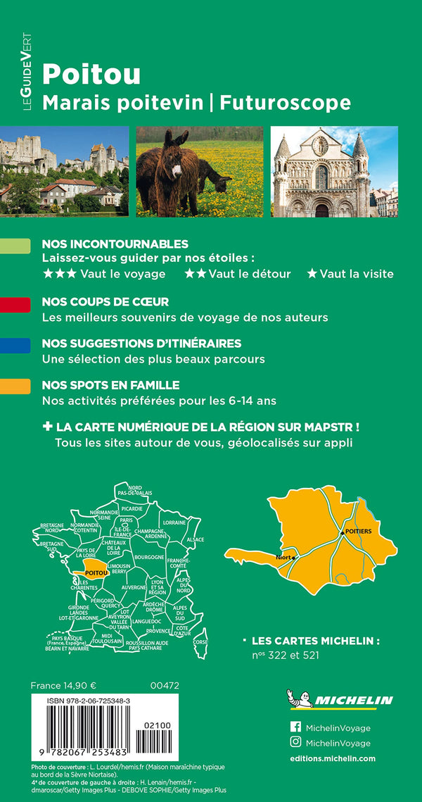 Guide Vert Poitou, Marais poitevin, Futuroscope