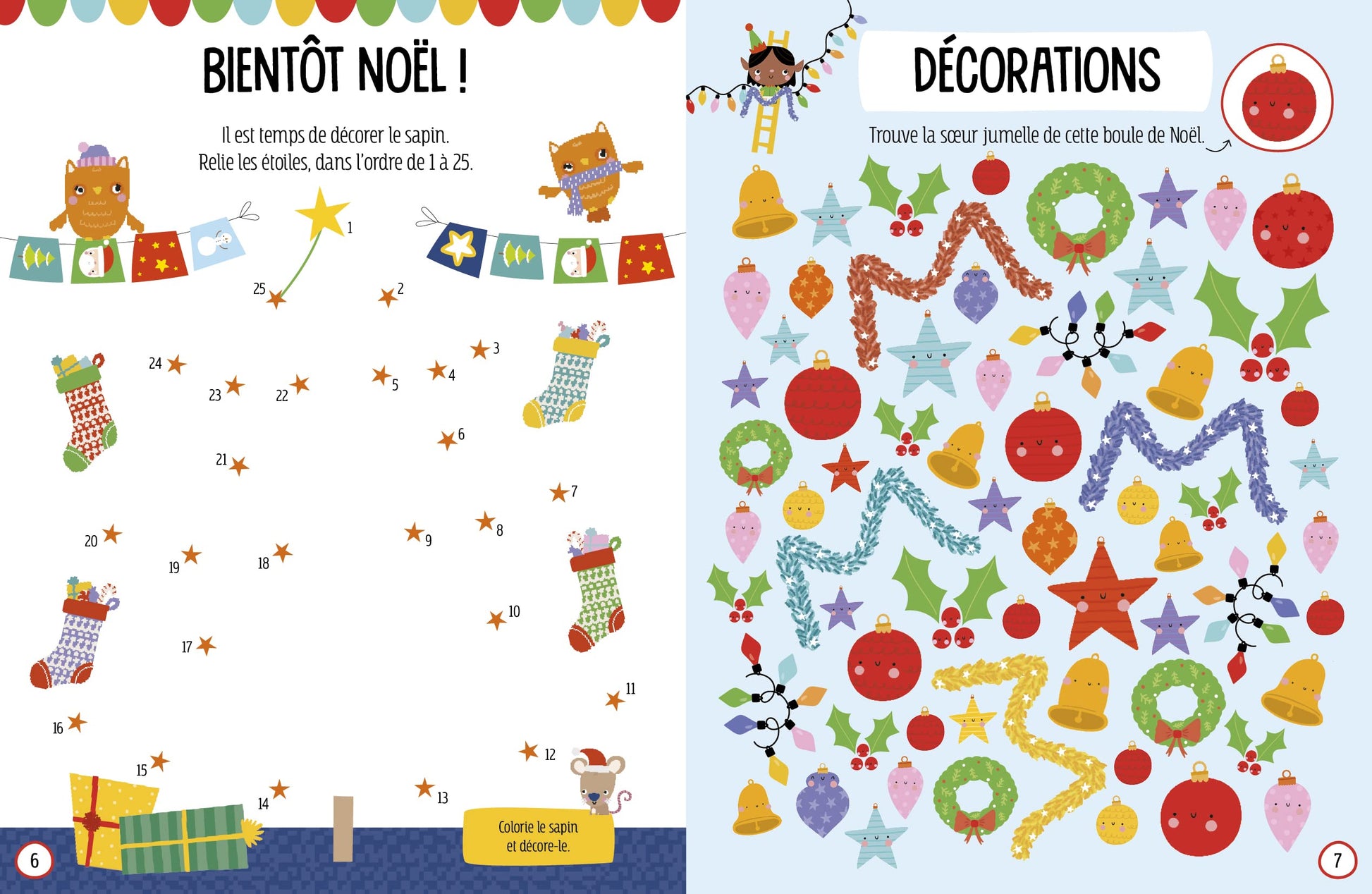 Noël - Mes stickers en feutrine