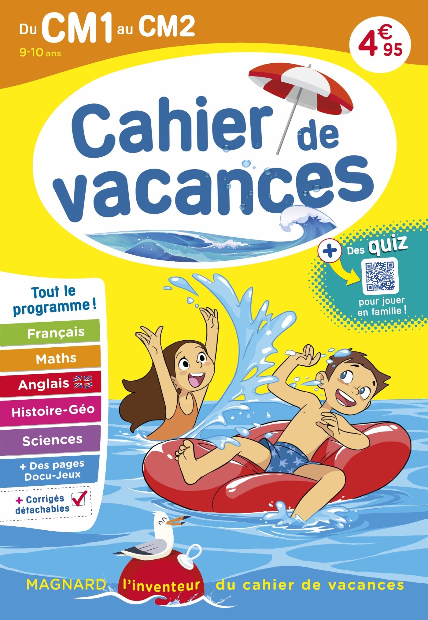 Cahier de vacances 2024, du CM1 vers le CM2 9-10 ans: Magnard, l’inventeur du cahier de vacances